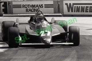 1982 Fia Formula One Racing Photo Negative Gilles Villeneuve Long Beach G.  P.