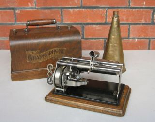 Columbia Type " Q " Graphophone / Phonograph (not Edison) For Cylinder Records