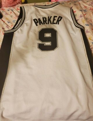TONY PARKER San Antonio Spurs Adidas Swingman NBA Jersey Mens White 3xl 2