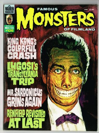 Famous Monsters Of Filmland 126 Nm Warren 1976 Ackerman Lugosi Dr Who King Kong