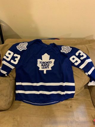 Men’s Vintage Nhl Ccm Toronto Maple Leafs Doug Gilmour 93 Jersey Air Knit Maska