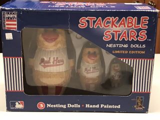 Toledo Mud Hens Nesting Dolls - Set Of 3 - Hand Painted