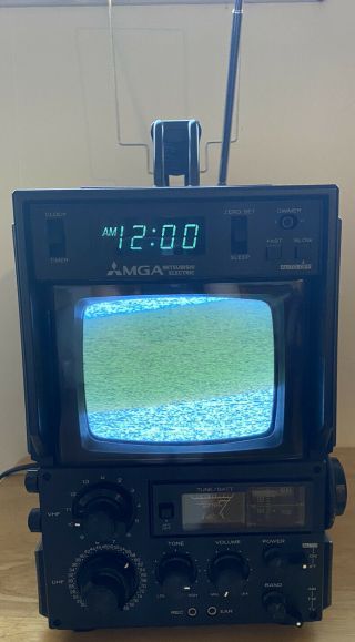 Mga Mitsubishi Electric Portable Tv/tuner Receiver Bb - 0580 Am/fm