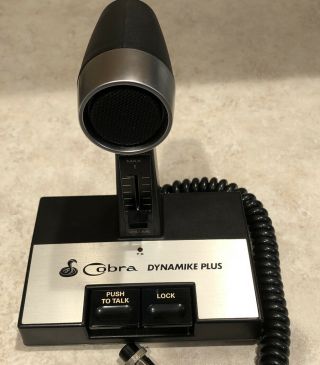 Vtg Cobra Dynamike Plus Model Ca - 60 Microphone W/ Box Announce Paging