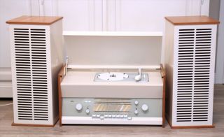 Restored,  Serviced Braun Atelier 1 - 8 Stereo,  2x L1 Speaker Box Rams Tube Radio