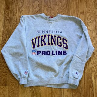 Minnesota Vikings Vintage 90’s Proline Champion Crewneck Sweatshirt Size Med Sm