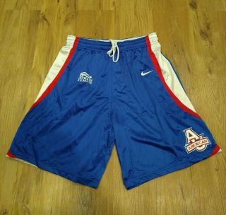 Vintage American University Eagles Authentic Nike Basketball Team Shorts Size Xl