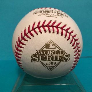2008 Mlb World Series Official Rawlings Baseball - Phillies/rays