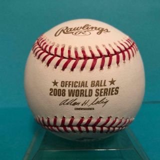 2008 MLB World Series Official Rawlings Baseball - Phillies/Rays 2