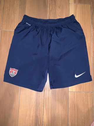 Mens Nike Team Usa Shorts Size M Soccer Medium Dri - Fit Navy Blue Red World Cup