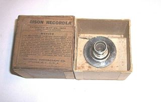 Edison Phonograph Recorder In The Box,  Great