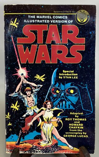 Marvel Comics Illustrated Version Star Wars Paperback Del Rey Book Stan Lee 1977