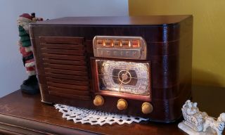 Vintage Zenith Am/sw Tube Radio 6s - 527 (1941) Completely Restored