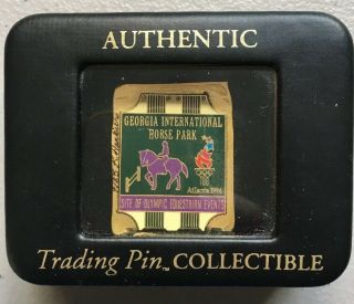 Atlanta 1996 Olympic Game Pin Artist Proof Limited Edition Horse Park Equestrian