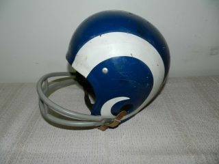 Vintage Rawlings Rams HNFL Football Helmet Youth Large Air - Flow Two Bar 2