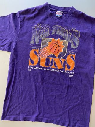 Vintage 1993 Phoenix Suns Nba Basketball Western Finals Champions Shirt Xl Vtg