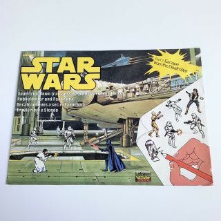 Star Wars Vintage Uk Letraset Rub - On Transfer Kit Escape From The Death Star