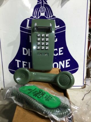 Bell Telephone Western Electric 2554 Wall Phone Green