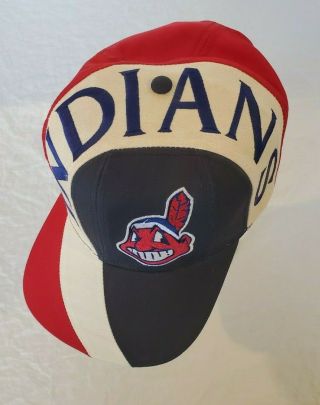 Cleveland Indians Vintage Twins Enterprise Snapback Cap Hat Chief Wahoo