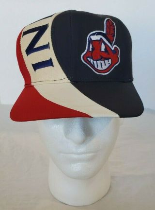 Cleveland Indians Vintage Twins Enterprise Snapback Cap Hat Chief Wahoo 2
