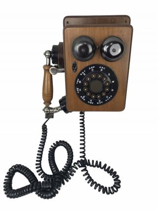Vintage Wall Phone Antique Style Push Button