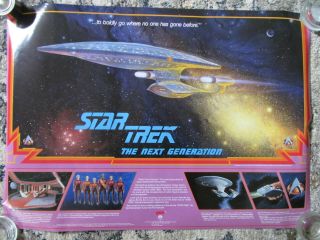 Star Trek Next Generation 1987 Galoob Toy Release Poster