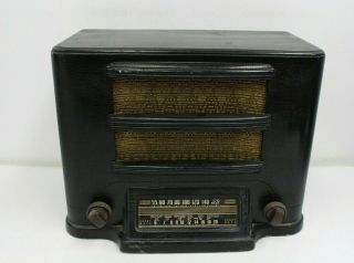Vintage Antique Westinghouse Wood Mantle Table Radio Model 665