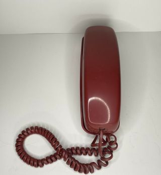Vintage Western Electric Bell System At&t Trimline (red) Pushbutton Phone