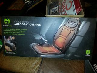 Smartgear 12 Volt Heated Auto Seat Cushion Fits Onto Any Seat Instant Heat -