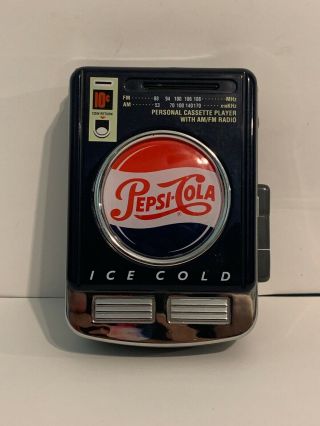 Pepsi - Cola Ice Cold 1997 Personal Cassette Player W/radio Vintage Rare