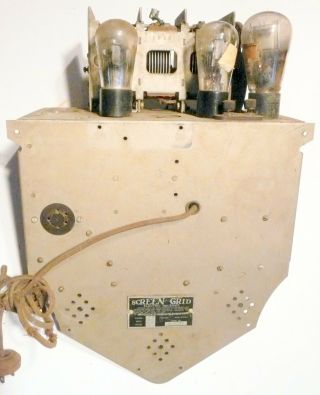 Vintage Gloritone Tube Radio Chassis From Screen Grid Model 27p -