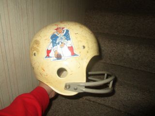 Vintage Boston Patriots England Football Helmet Rawlings Hnfl Medium