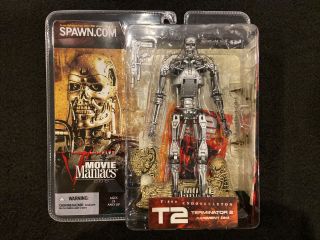 Mcfarlane Movie Maniacs Terminator 2 T - 800 Endoskeleton Figure