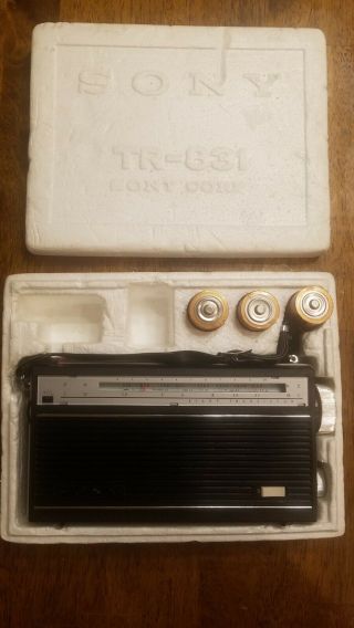 Vintage Sony Tr - 831 Am/sw 8 Transistor Portable Radio
