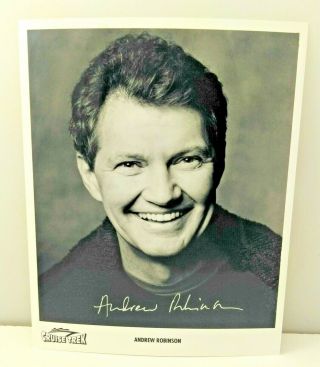 Star Trek Andrew Robinson Hand Signed Autographed 8x10 Photo B&w Cruise Trek