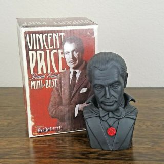 Vincent Price Limited Edition Mini Bust Mue Rorgue Dracula Vampire 2017 Horror