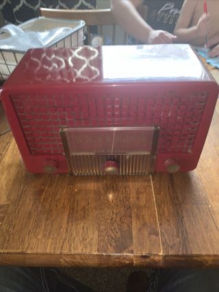 Vintage 1954 Rca Victor Tube Radio Model 5x564 Rare