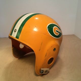 Vtg Bar Macgregor E69g Green Bay Packers Helmet 60’s Green G