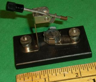 1920s Msc (mechanical Specialties Co) Galena Crystal Radio Detector Cats Whisker