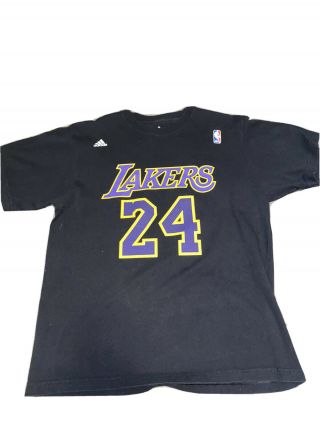 Adidas Los Angeles Lakers Kobe Bryant T - Shirt Size Adult M Black