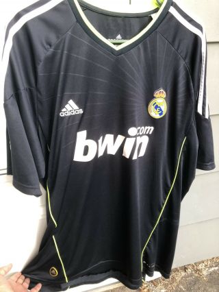 Real Madrid 2010 2011 Away Football Shirt Soccer Jersey Adidas Bwin Size Xl