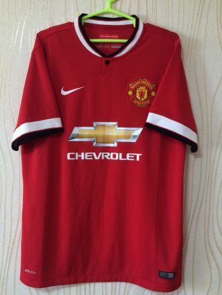 Manchester United 2014 2015 Nike Home Football Shirt Jersey Camiseta Sz L