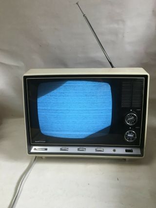 1960s Panasonic Speed O Vision Black - And - White Television Tv Retro Made In Japan