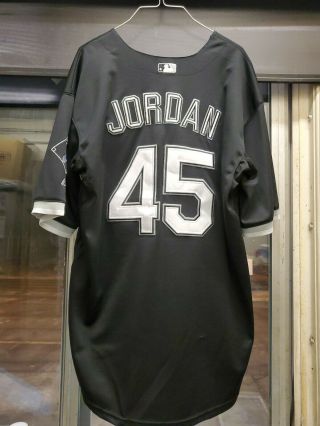 Michael Jordan 45 Chicago White Sox Majestic Jersey Size 48 Stitched