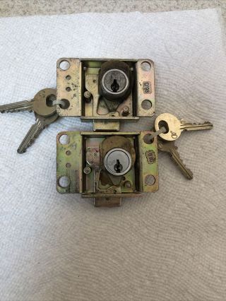 2 - Medeco Vault Locks For Western Electric Pay Phones.  A Substitute For The 30 C