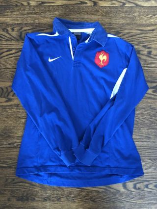Vintage France Nike Rugby Shirt Jersey Large