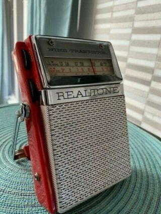 1962 Realtone Tr - 970 Transistor Radio - - Red & Playboy 8 Transistor Radio