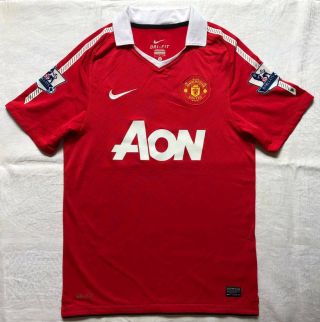 Manchester United 2010 - 2011 Nike Home Football Soccer Shirt Jersey Size S