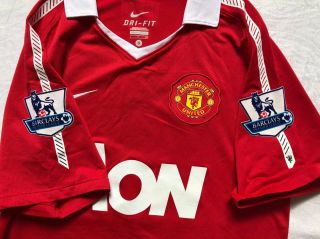 Manchester United 2010 - 2011 Nike Home Football Soccer Shirt Jersey Size S 2