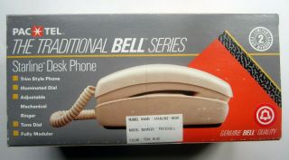 Pac Tel Starline Desk Phone Model Pb2301s - L Teal Blue Color 1986